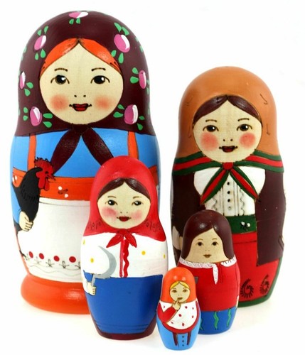 Matroschka 5tlg traditionell - matroschka, 5tlg.