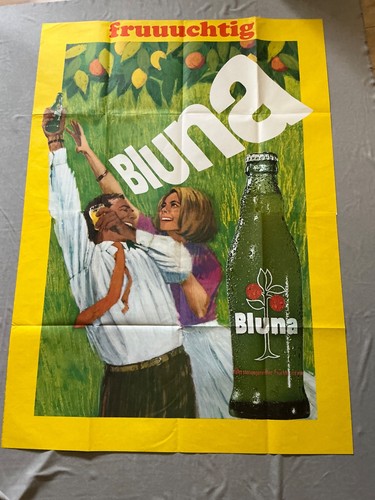 Seltenes plakat bluna - plakat, limonade