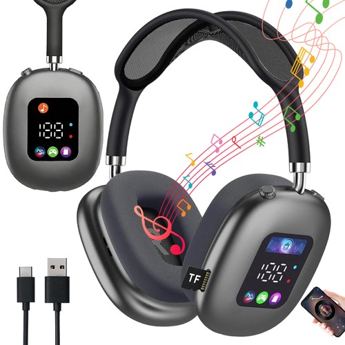 Led display gaming headset - led,