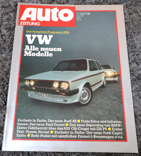 Auto zeitung 1978 - auto, bmw