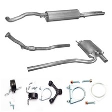 Komplette Auspuff + Anbausatz