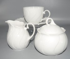 Seltmann Weiden Bavaria Helena weiß auf weiß Wellen Linien Teile zur Wahl