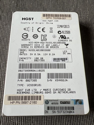 Hgst hussl4010bss600 0b27395 - hgst,