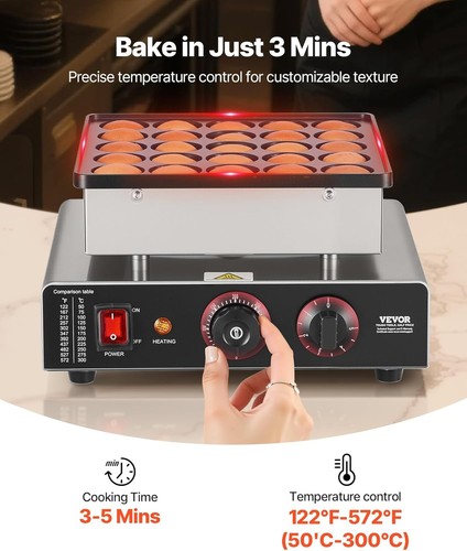 Vevor mini pancake maker - vevor,