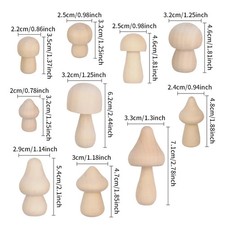 Holzpilze Mini Holzfiguren