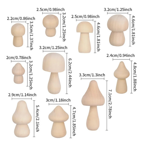Holzpilze mini holzfiguren - holzpilze,