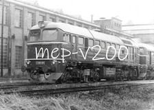 Baryt-Foto ca. 10x15 DR 120 001 (als V 200) Dessau 1966 - Taigatrommel BR 120