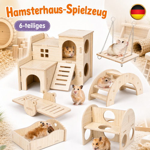 Nagerstall holz spielhaus - nagerstall,