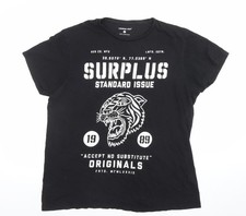 Cedarwood State Herren T-Shirt schwarz Grafik L Military Rock Style