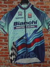 Weiße Martini SANTINI Fahrradtrikot Trikot Maillot Radsport Größe XL