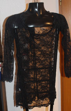 Spitzen oberteil schwarz langrm 3X/4X Neu