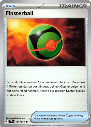 Pokemon karte finsterball - karte,