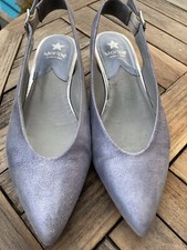 Maripé Slingballerinas hellblau-metallic Gr. 40
