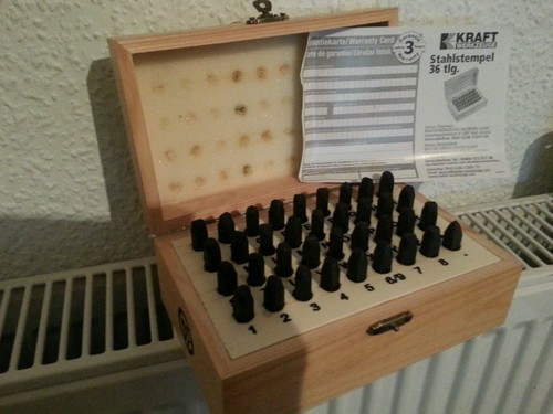 Schlagzahlen set 5mm - set,