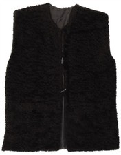 Vintage damen kunstfell weste - vintage,