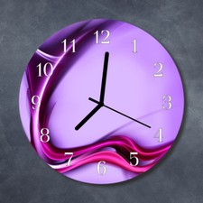 Tulup Echt-Glas Uhr Wanduhr