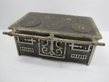 Antiker Puppenstuben Küchen Herd Küchenhexe Eisenguß Sammlerstück