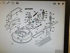 Original Ersatzteil Wolf Cart Zeichnung Position Nr. 38 :  Lagerflansch 6110 423