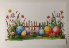 Fensterbild Osterzaun