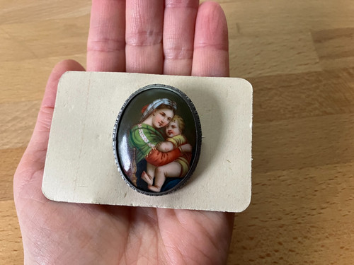 Antike brosche madonna della - antike,