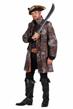 Ghostpirat Geister Pirat Halloween Kostüm Herren Gehrock Hemd Gürtel Karneval