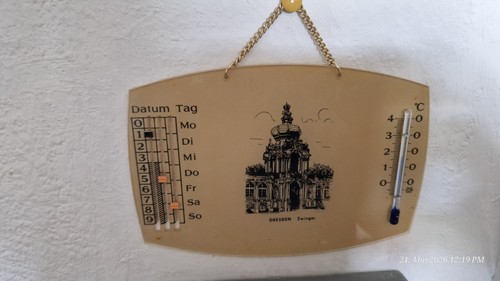 Ddr souvenir thermometer mit - ddr,