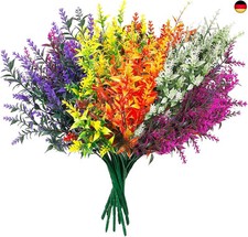 Eteamcan Künstliche Blumen Pflanzen wie Echt 10 Bündel Kunstblumen Balkon L