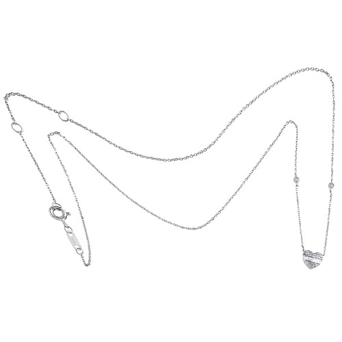 10k weißgold herz charm - weißgold,