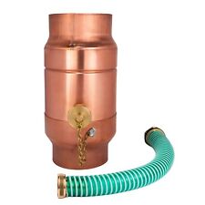 Regenwassersammler aus Kupfer mit Schlauchanschluß Wassersammler 100 mm