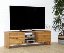 TV-Kommode Wildeiche massiv