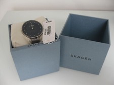 SKAGEN Damenuhr mit blauem Zifferblatt und Mailanaiseband SKW2293