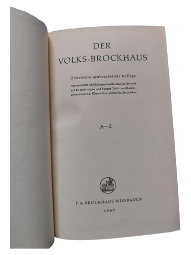 Der volks brockhaus a - volks-brockhaus, f.