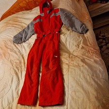 Schneeanzug, Skianzug, WED'ZE, Gr. 140,  rot/grau, Kapuze, gut erhalten