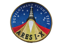 Aufnäher NASA  ARES 1 X  ca 10 cm mit Missionsheft und Original-Startstempel