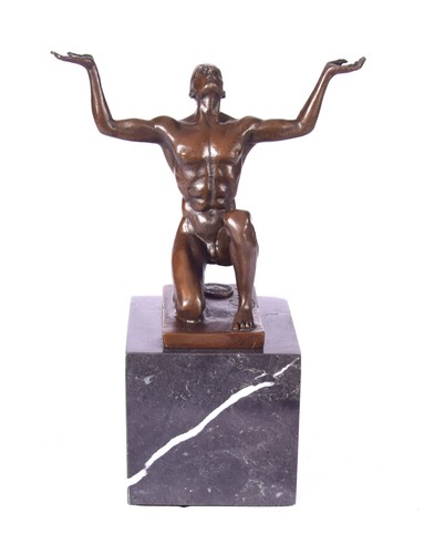 Bronzefigur sport mann - bronzefigur, akt
