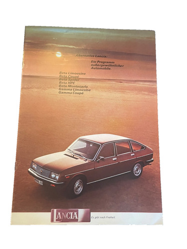 Prospekt brochure lancia - prospekt, beta