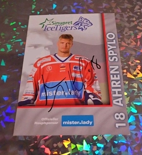 Del eishockey autogrammkarte - del,