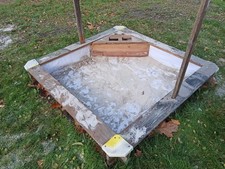 Sandkiste mit Dach für den Garten und Kleinkinder 