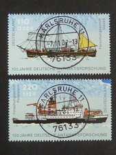 Bund, Mi.-Nr. 2229-2230 aus Block 57 mit Klasse-Vollstempel KARLSRUHE