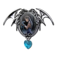 Anne Stokes Anhänger Wasser Drache Cabochon Schmuck Fantasy Elfe