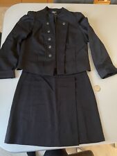 Kostüm Schwarz 1-2-3 Rock Blazer Jacke 38/40 Military
