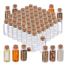 Mini glasflaschen mit korken