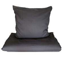 Mikrofaser Seersucker Bettwäsche Uni 2tlg. 4tlg. 135x200 80x80 grau