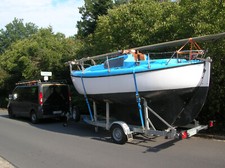 Spitzgatter Segelboot Havsfidra 20 + Trailer Pega gegen Gebot