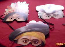 3 verschiedene Halbmasken aus