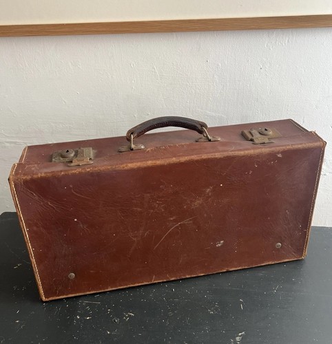 Vintage alter lederkoffer - vintage,