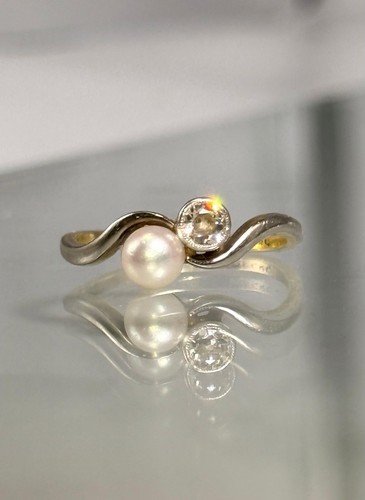 Gelbgold 585 ring diamant - 585,