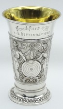 800 Silber Silberpokal Schützenpokal Frankfurt a. M. September 1892 Silberbecher