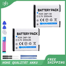 2x Akku NP-130 NP130 für Casio Exilim EX-H30 EX-ZR100 ZR200 ZR300