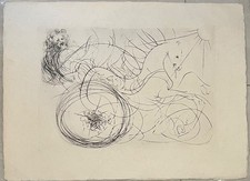 Original Radierung von Salvador Dali mit Zertifikat, Jahre 1975.